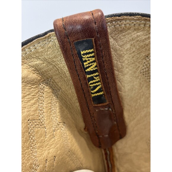 Dan Post x Marlboro Vintage Western Pointed Cowboy Boots Leather Mens 10 D Brown - Picture 13 of 16